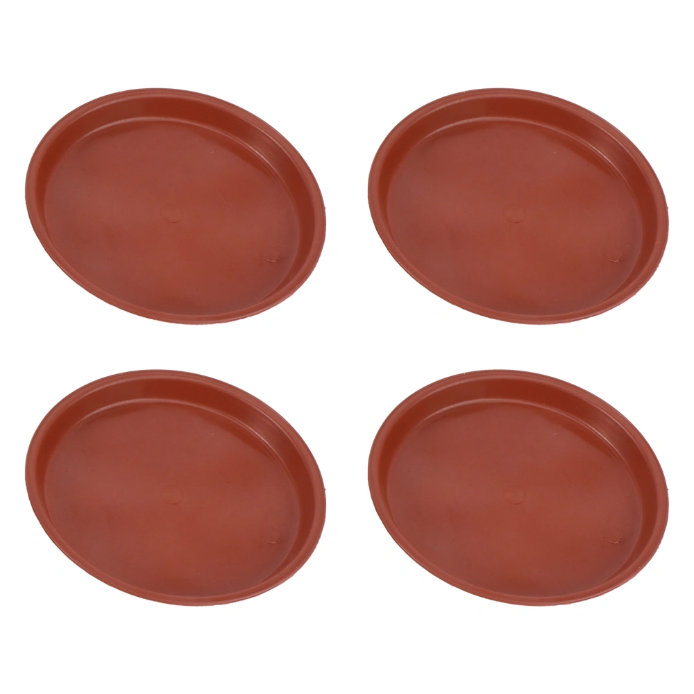 10pcs Plastic Flowerpot Drip Tray Plant Pot Saucer for Fleshiness Planter Garden Balcony - Type 160 (Red)