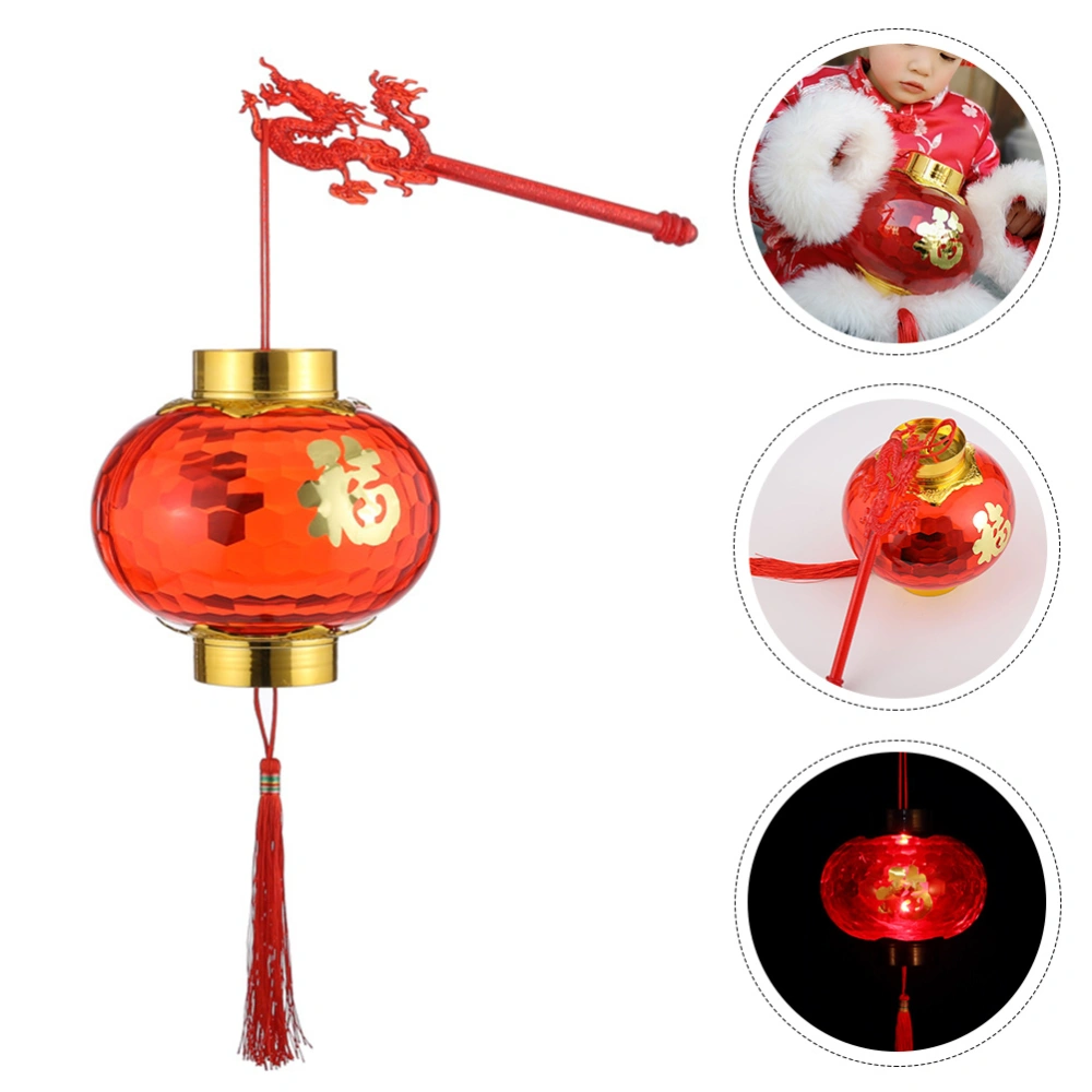 Handheld Lantern New Year Lantern Plastic Lantern Decoration Glowing Lantern