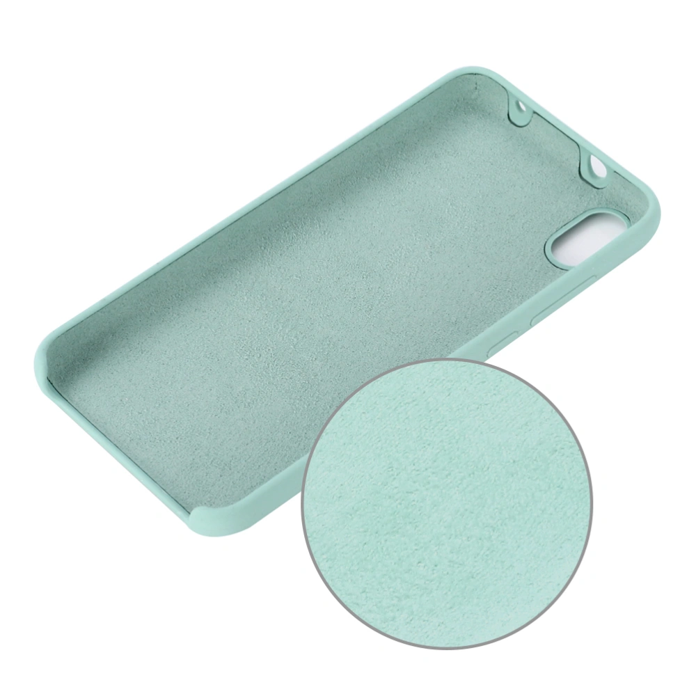 Liquid Silicone Phone Cover Full Covered Shockproof Scratch-resistant Protective Case Compatible for Xiaomi Redmi 7A (Sky-blue)