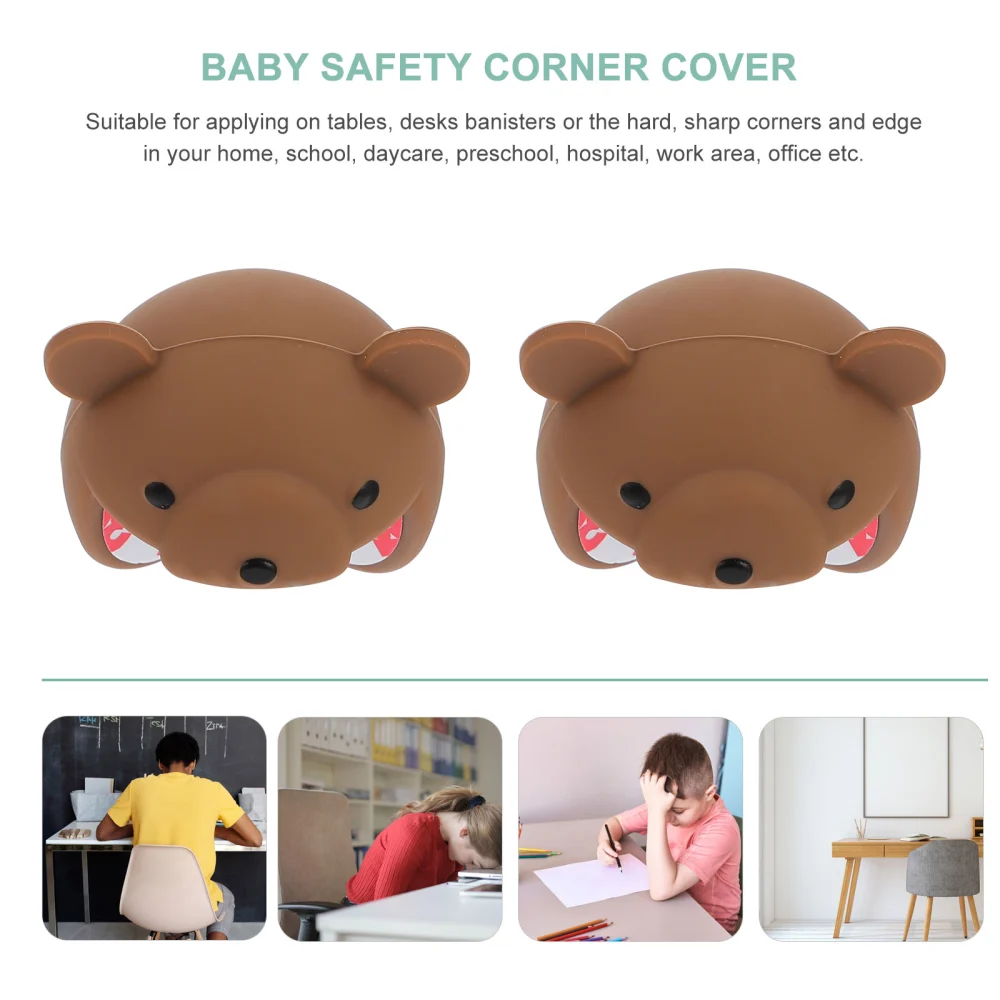 4pcs Cartoon Silicone Anti-Collision Cover Safety Corner Guard Protection Cover