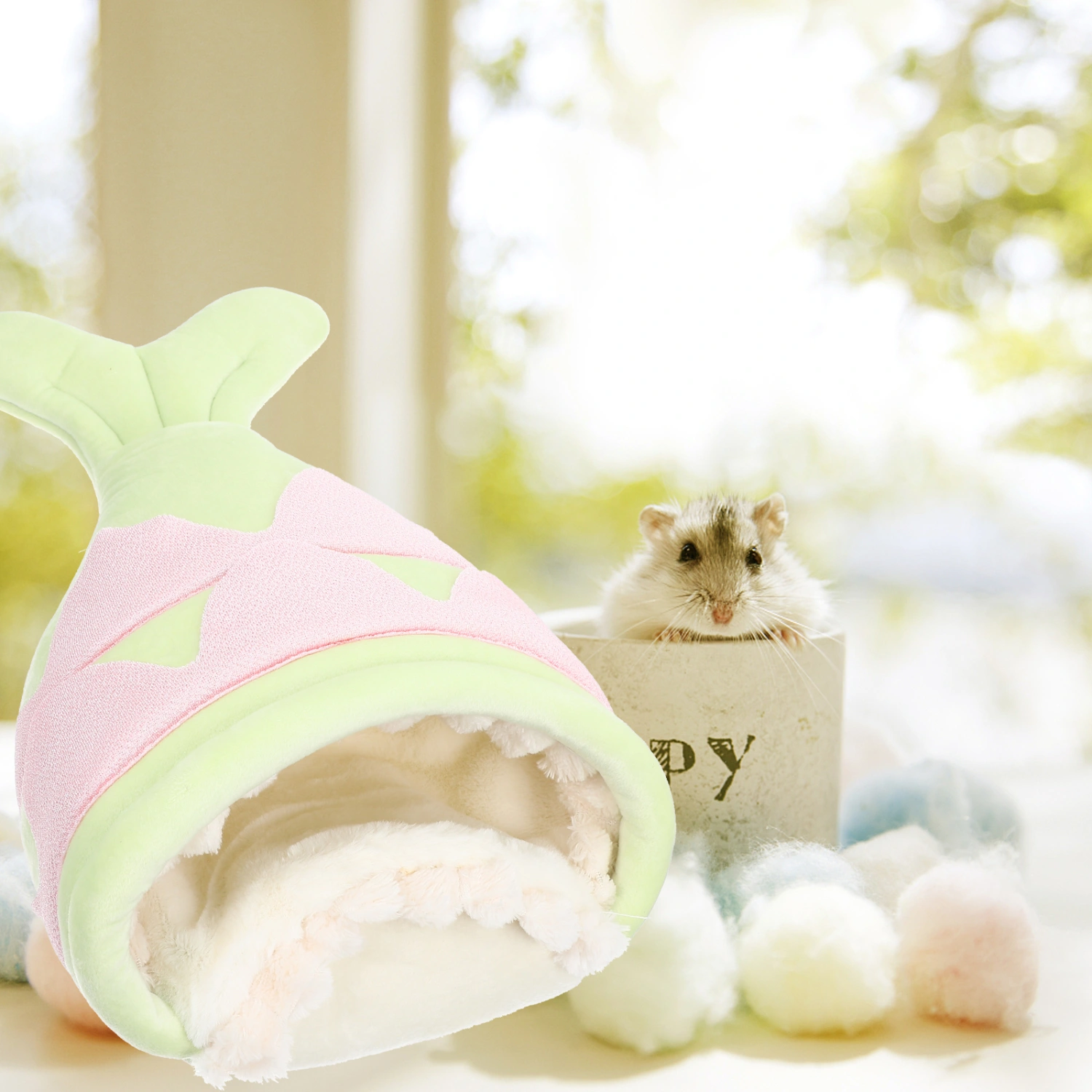 Small Pet Sleeping Bed Suspensible Hamster Warm House Pet Winter Supply