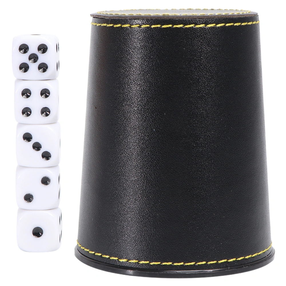 Trumpet Shape Dice Box Silence Dice Cups Entertainment Games Toy KTV Bar Supplies Storage Cup with 5pcs Dice