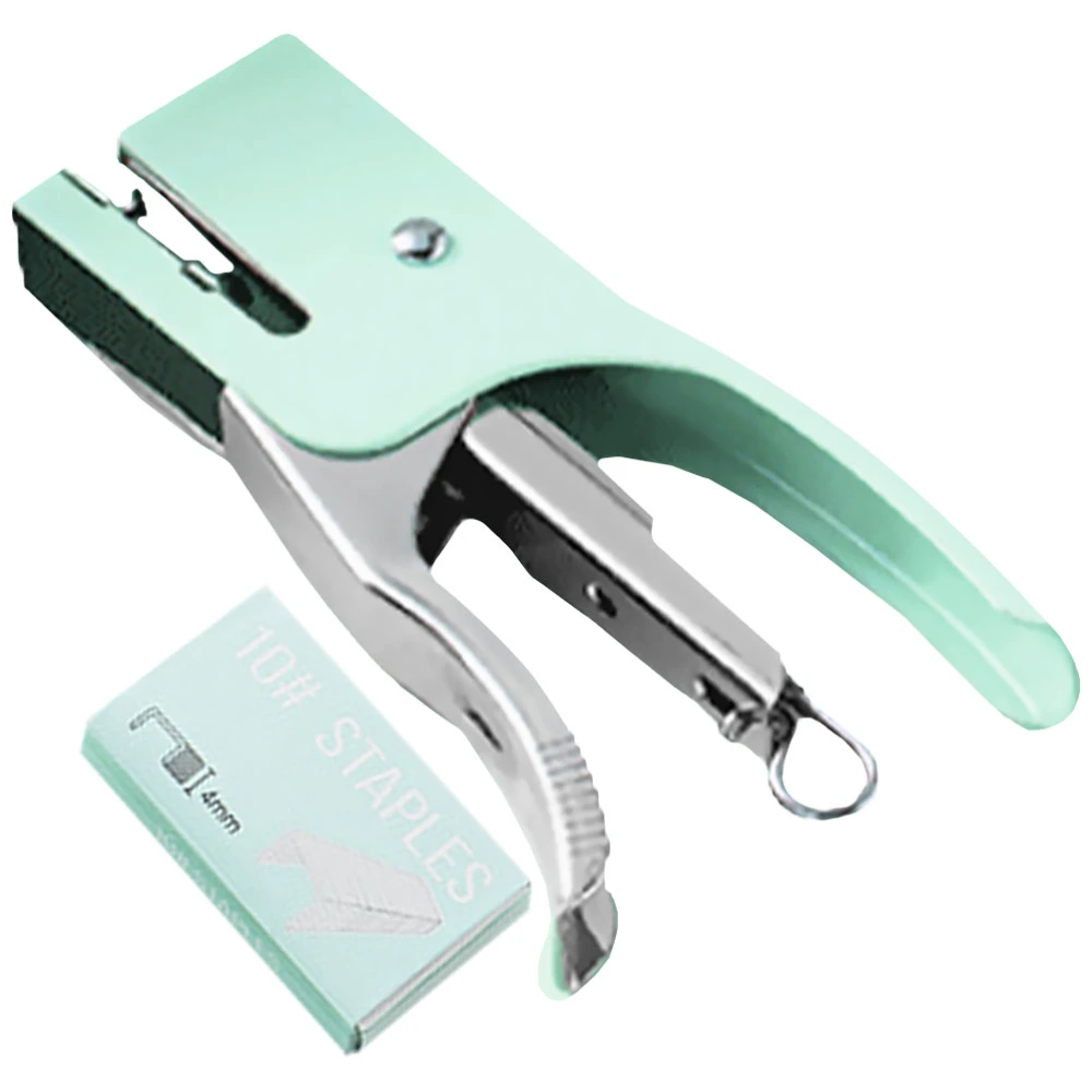 1 Set of Stapler for Students Colored Stapler Hand Stapler with Staples Portable Stapler