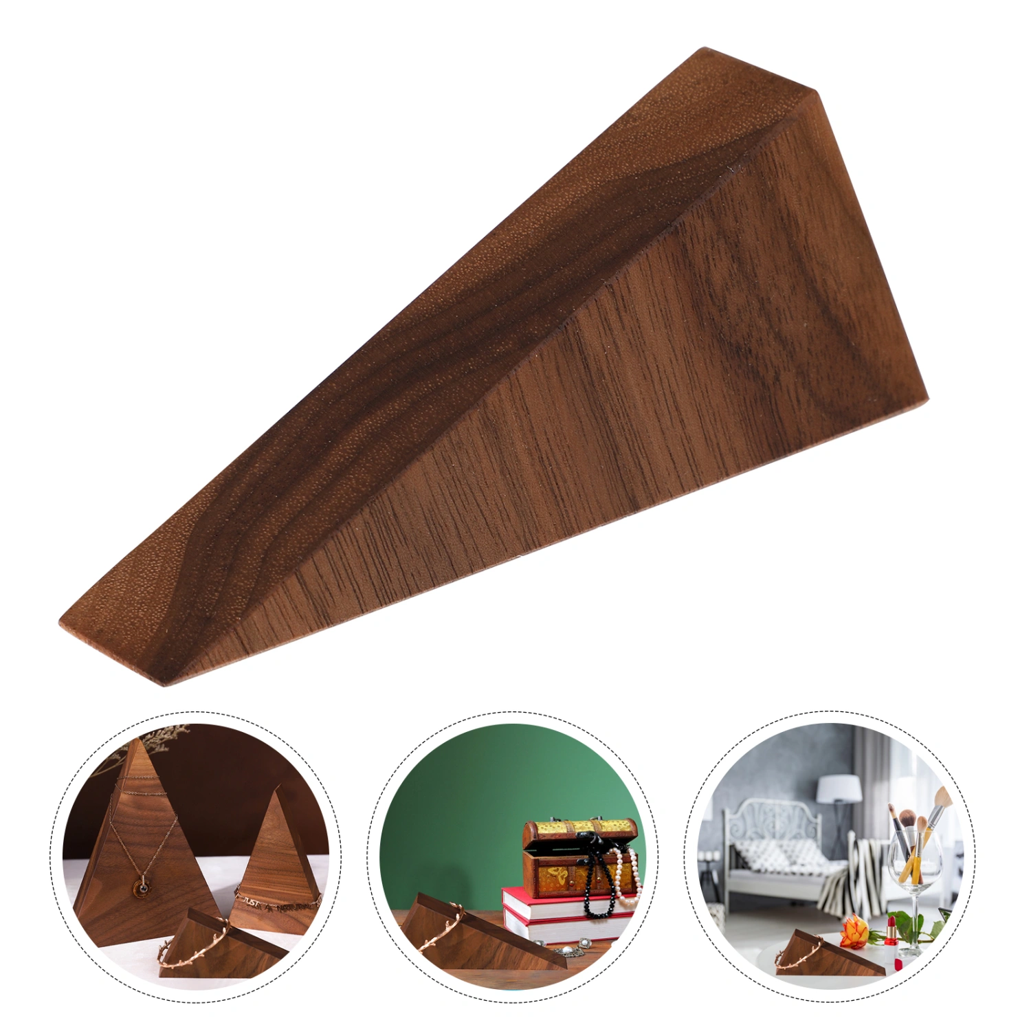 1pc Necklace Display Rack Jewelry Organizer Holder Triangle Stand for Home Shop