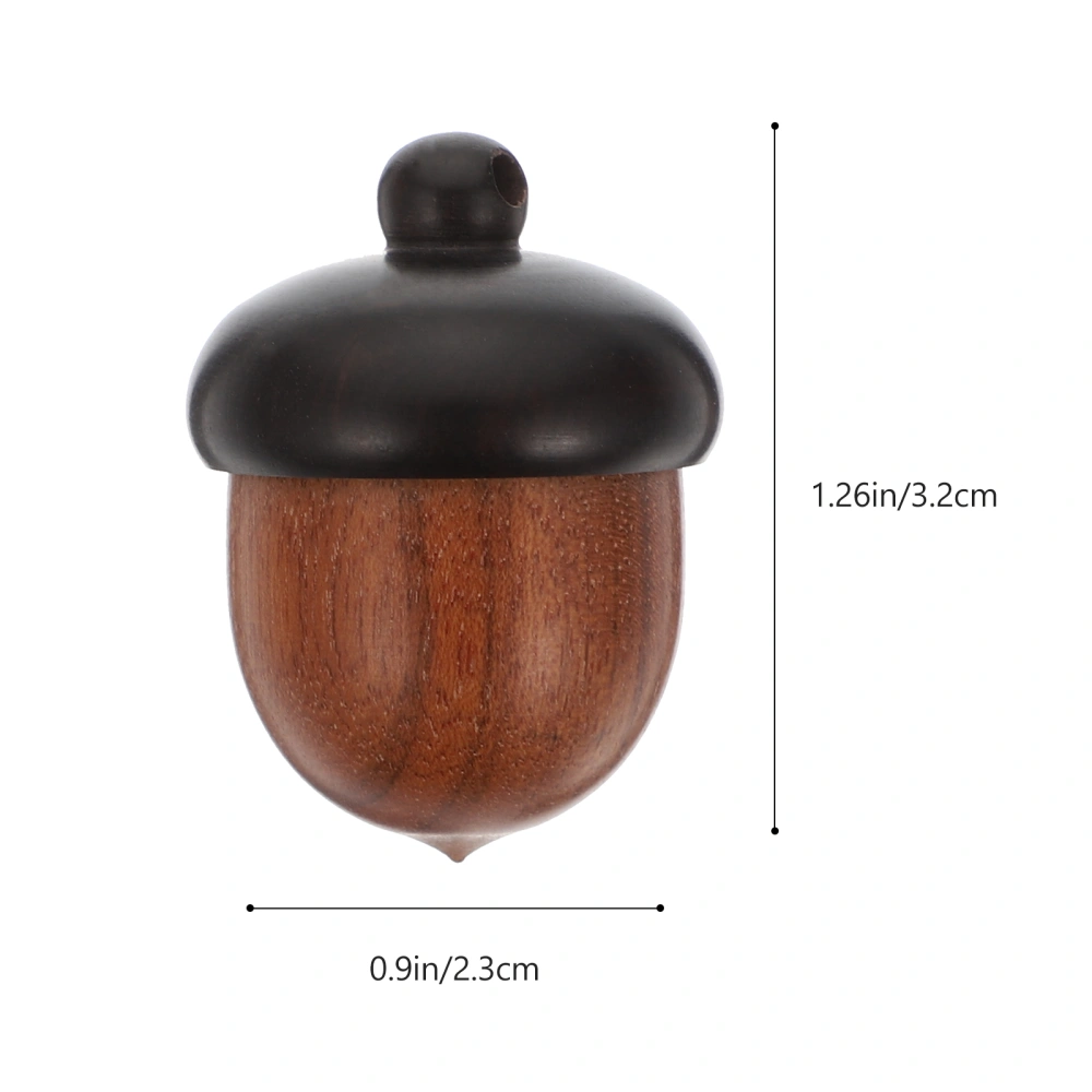 1pc Openable Assorted Color Pendant Crafts Making Charm Wooden Nut Accessory