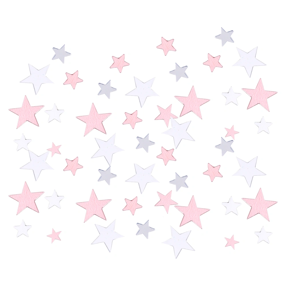 1 Pack of 60G Wedding Decorative Confetti Star Sequins Confetti Decor Party Atmosphere Confetti Decor Resin Star Confetti for Birthday Wedding Proposal Scene Decor Rose Gold+Silver