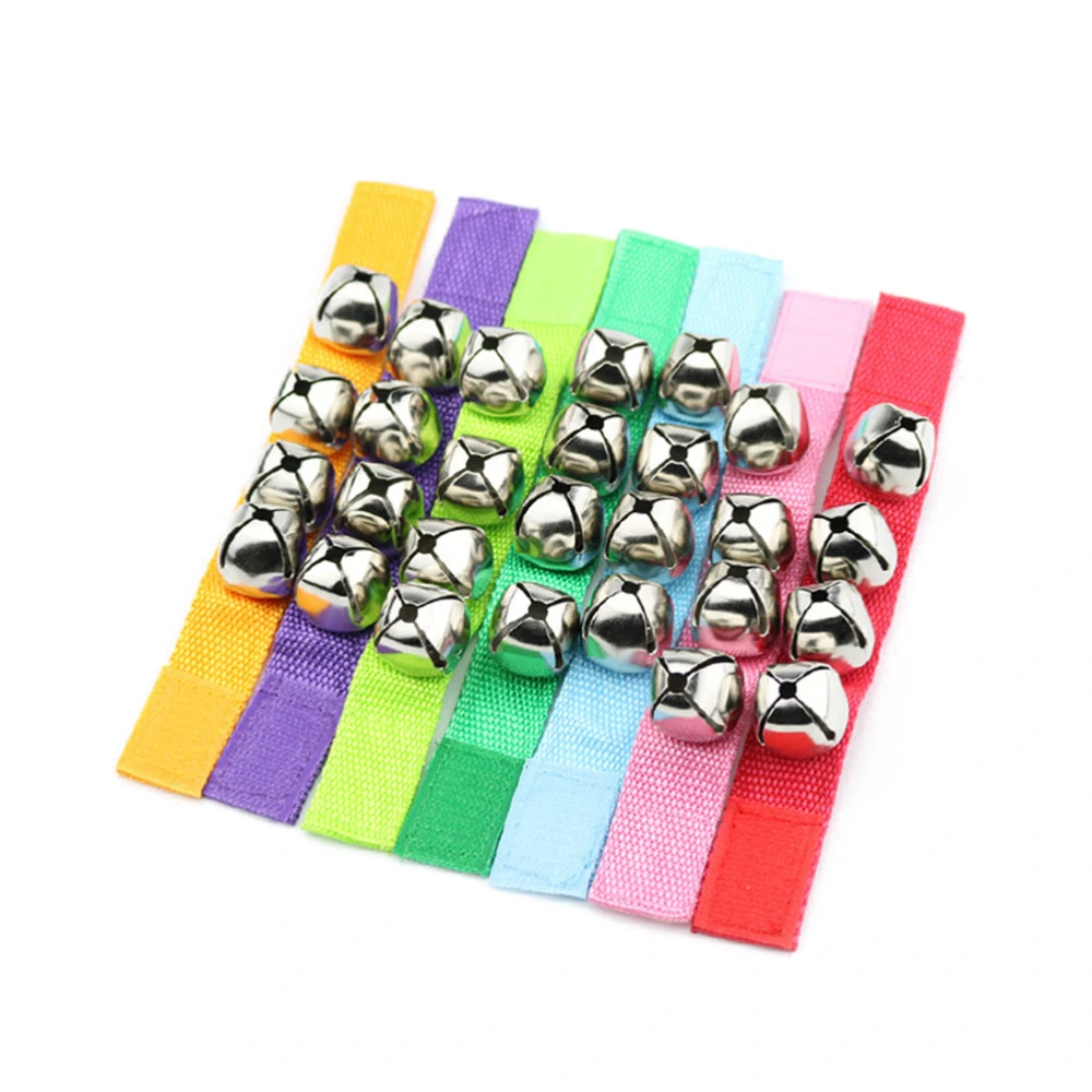 10 Pcs Rattle Bracelet Toys Dance Rattle Bracelet Decorations Kid Performance Props (Colour Mixture)