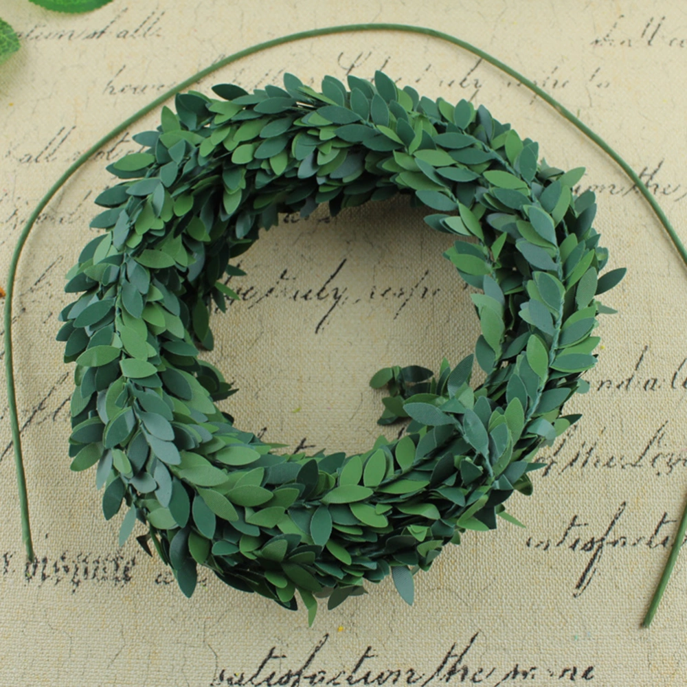 3pcs 7.5m Artificial Ivy Garland Foliage Green Leaves Simulated Vine for Wedding Party Ceremony DIY Headbands (Small Leaves)