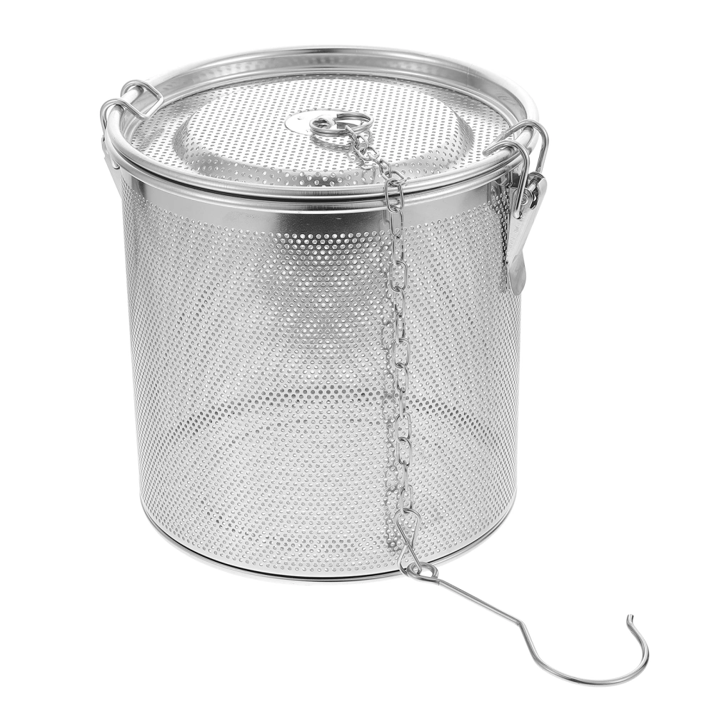 1 Pc Stainless Steel Brine Basket Useful Seasoning Ball Spice Filter (Silver)