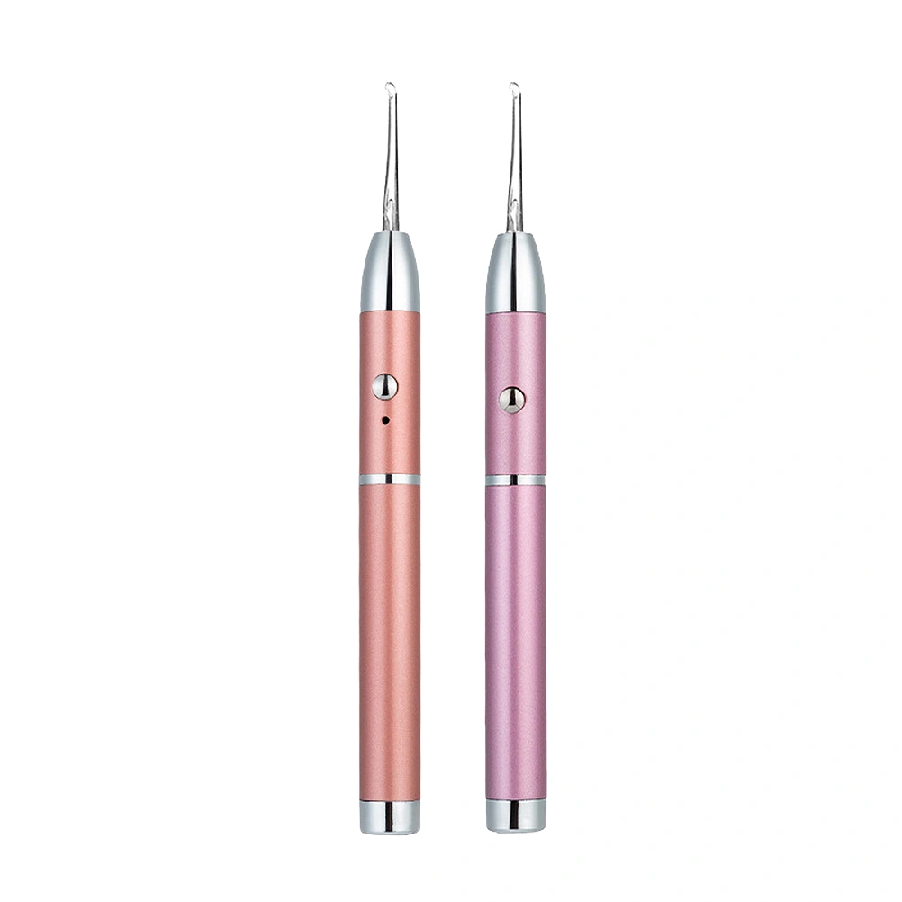 2pcs Ear Wax Pick Cleaner Flashlight Earpick Baby Earwax Picking Tool Baby Ear Spoon
