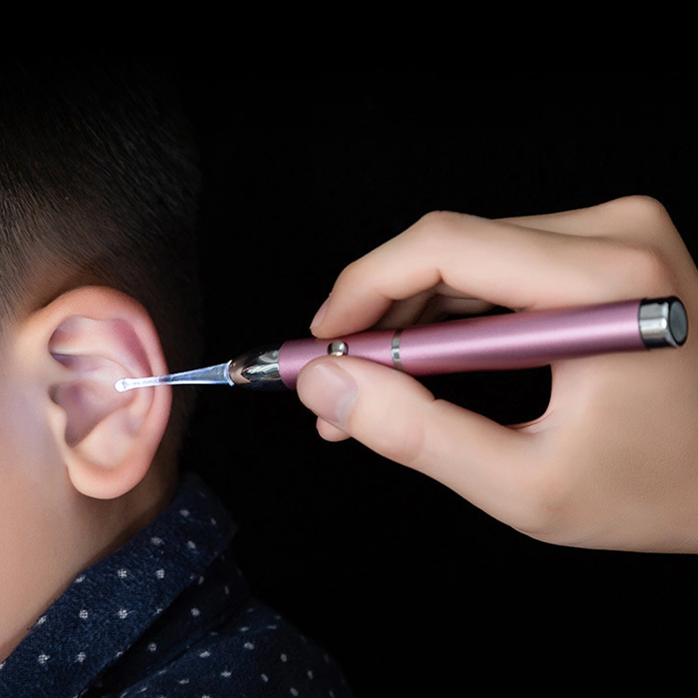 2pcs Ear Wax Pick Cleaner Flashlight Earpick Baby Earwax Picking Tool Baby Ear Spoon