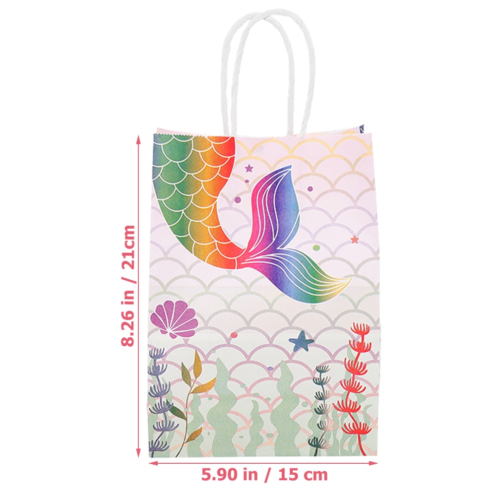 24Pcs Handheld Paper Bag Paper Gift Bag Paper Gift Pouch Portable Gift Bag Paper Bag