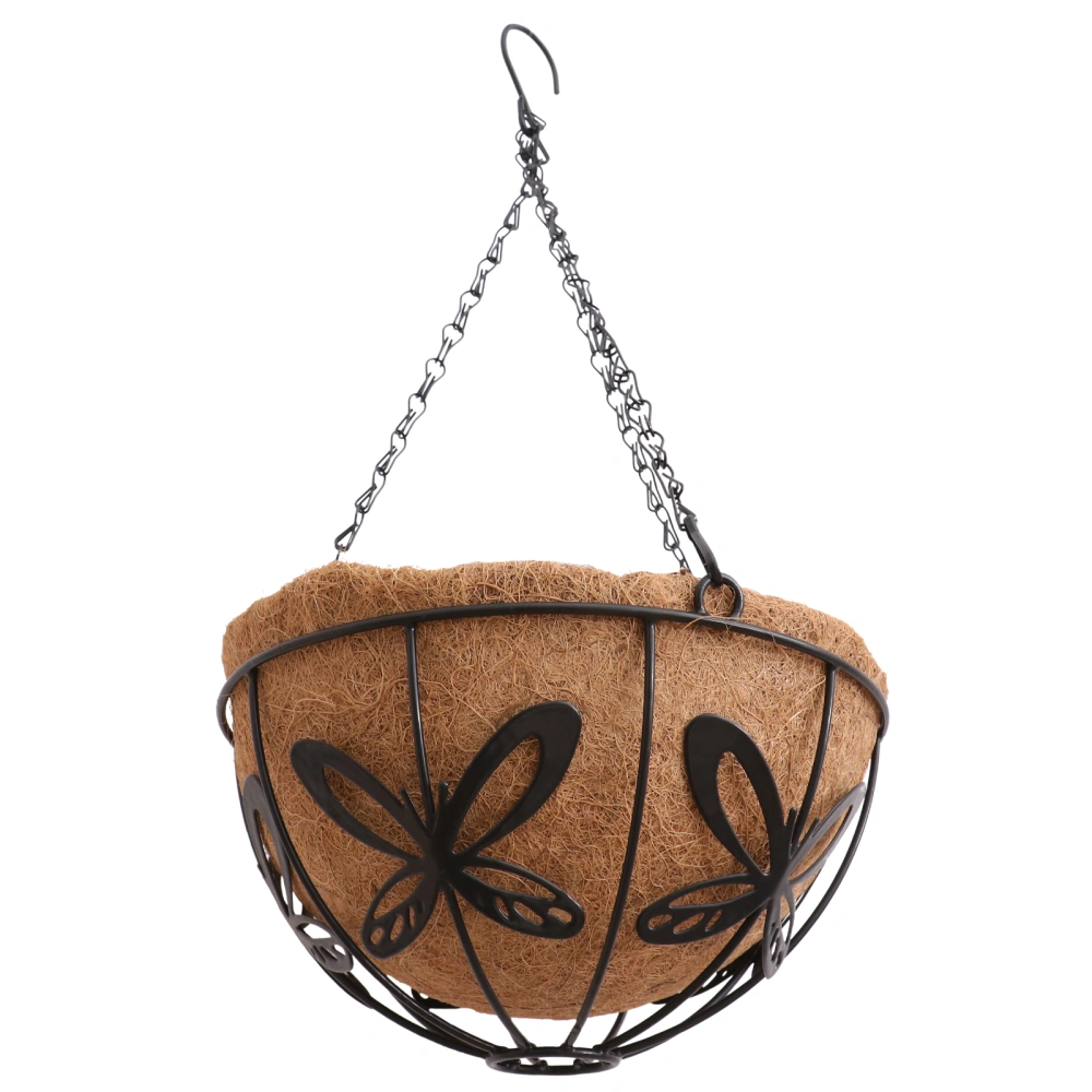 1PC Practical Coconut Fiber Hanging Basket Coconut Fiber Wall Hanging Flower Pot