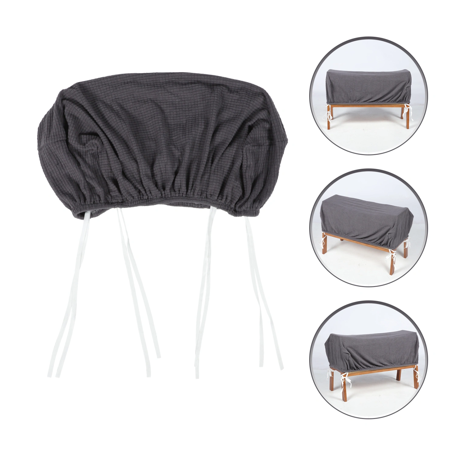 Dining Bench Cover Polyester Bench Protector Stretch Piano Bench Cover