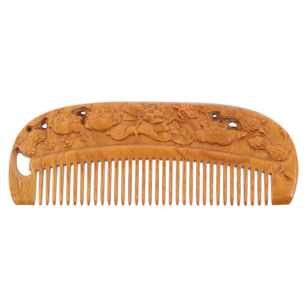 1PC Hair Detangling Comb Natural Wooden Comb Decorative Home Hair Salon Comb