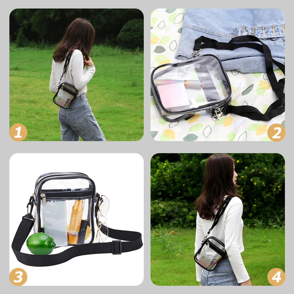 Shoulder Messenger Bag Summer Casual Cross-body Bags Girls Transparent Handbags