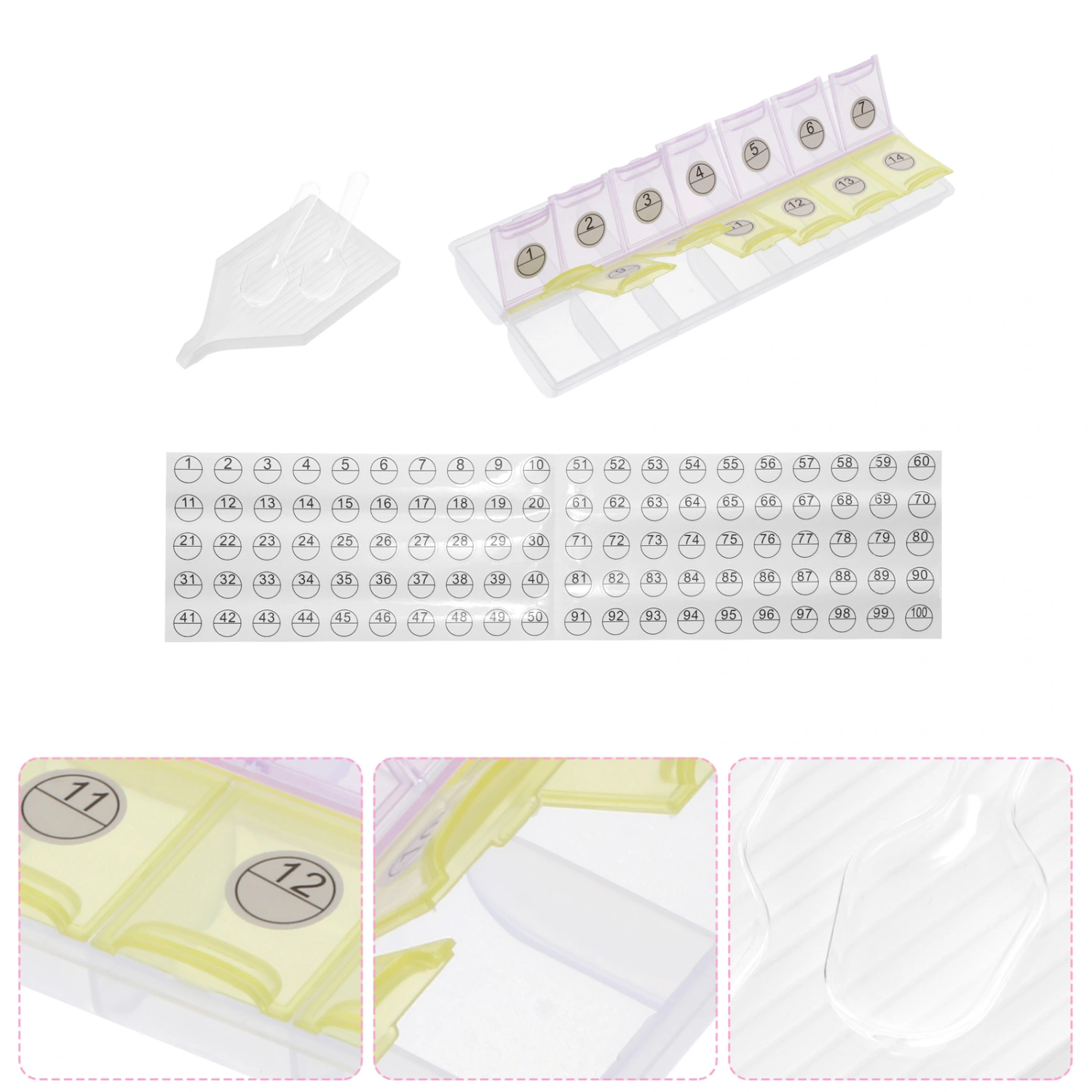 1 Set Drill Painting Storage Box Diamond Art Container DIY Accessories