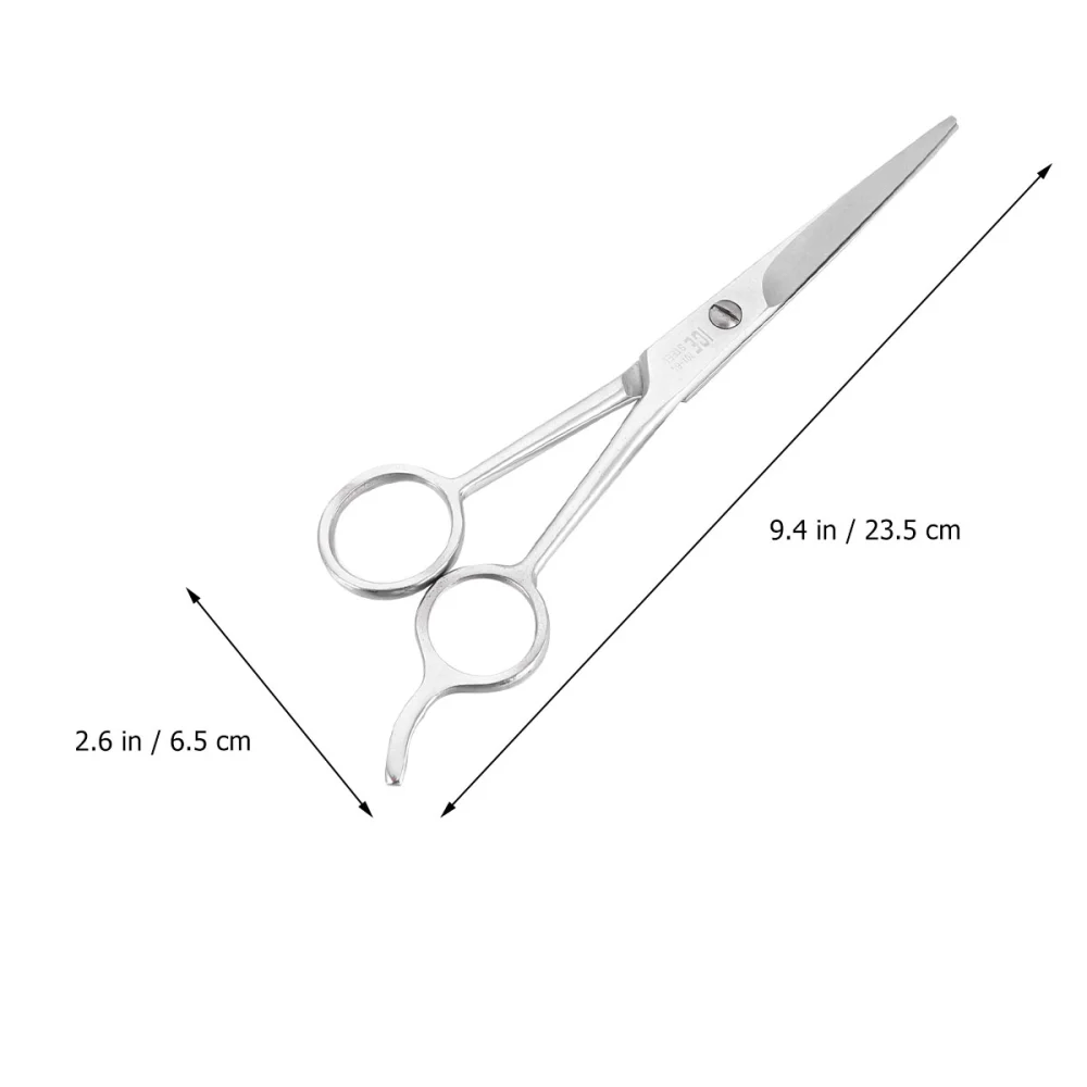 6.5 Inches Professional Hair Scissors Durable Haircut Scissor Bangs Hair Scissors Hairdressing Tool for Barber Home DIY Salon (Straight Snips）