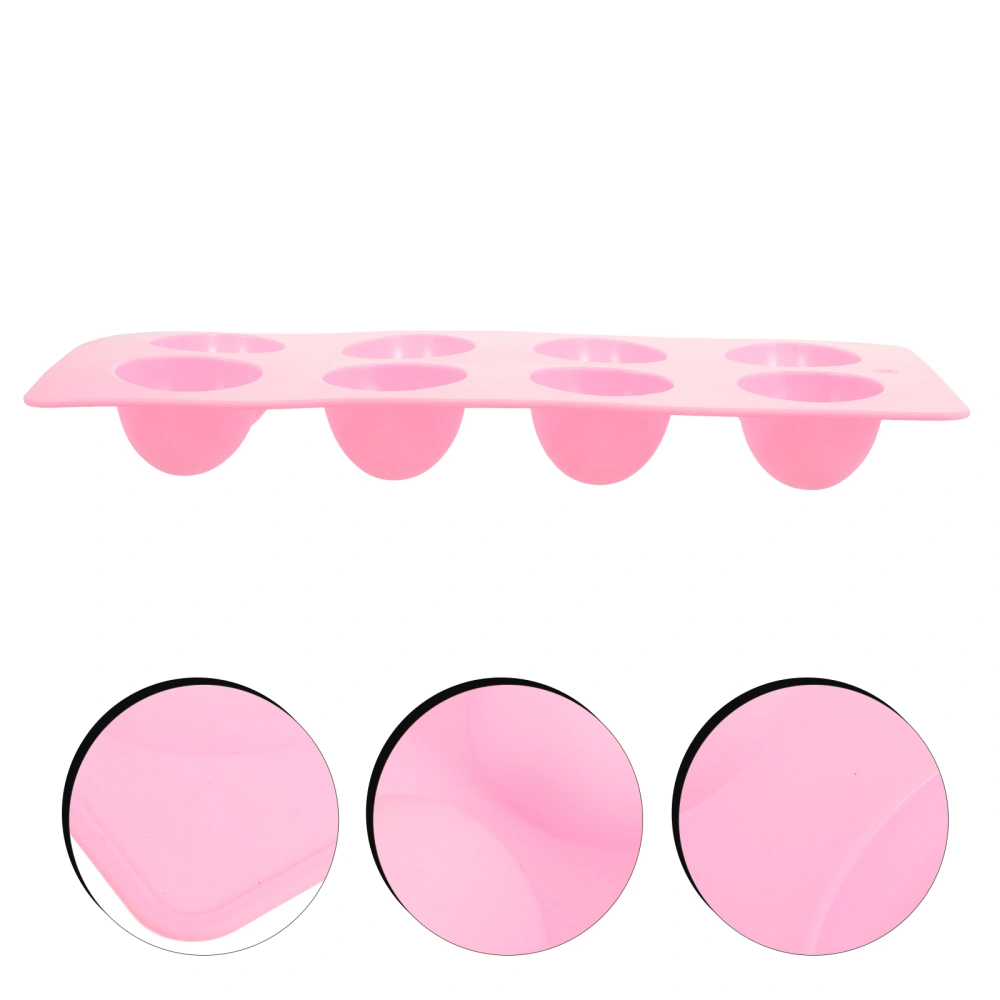 8 Cavities Oval Egg Shape Silicone Mold DIY Easter Eggs Cake Fondant Jelly Chocolate Dessert Mould Kitchen Baking Tool (Random Color)