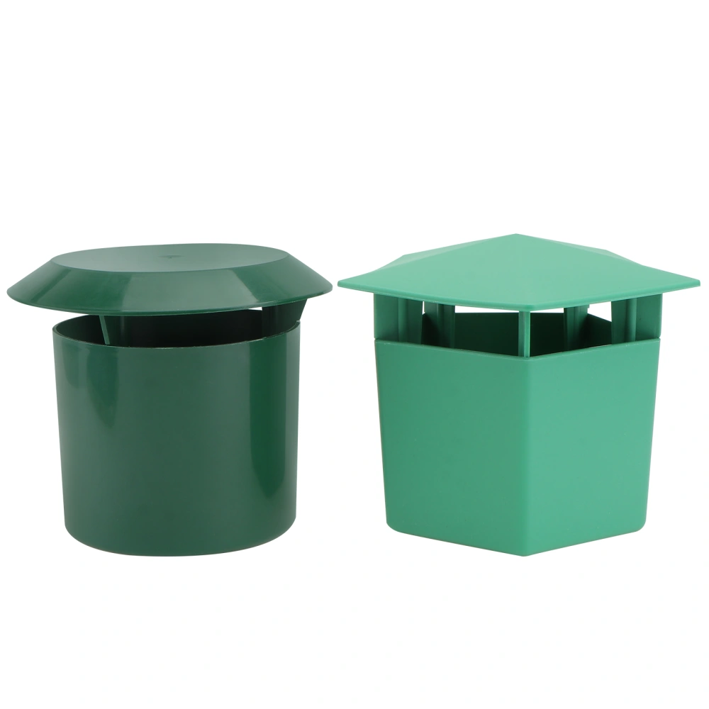 2PCS Plastic Snail Trap Garden Snail Trapping Tool Snail Cage (2 Styles Green)