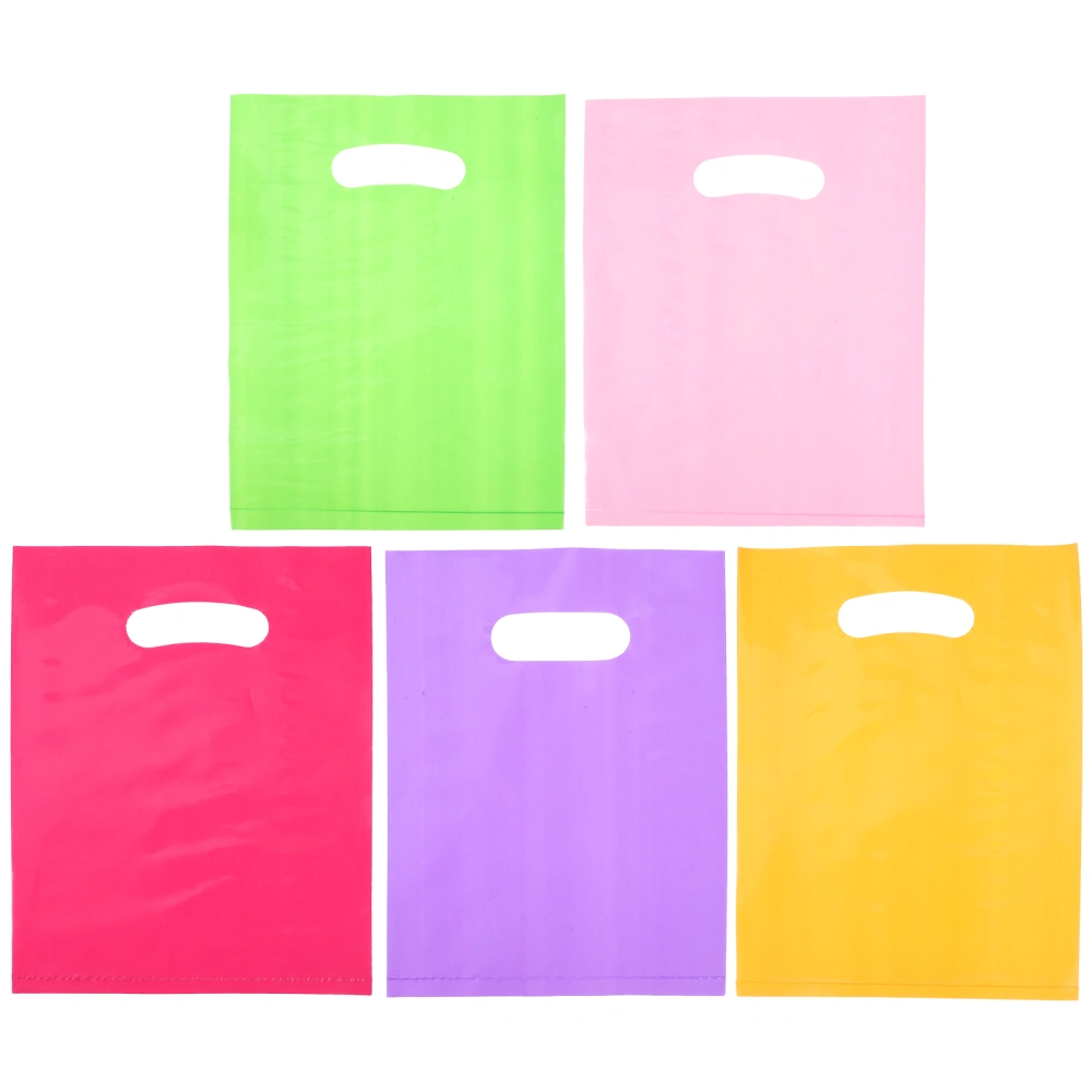 50Pcs Plastic Gift Bag Decorative Gift Bag Plastic Wrapping Bag Handheld Plastic Bag