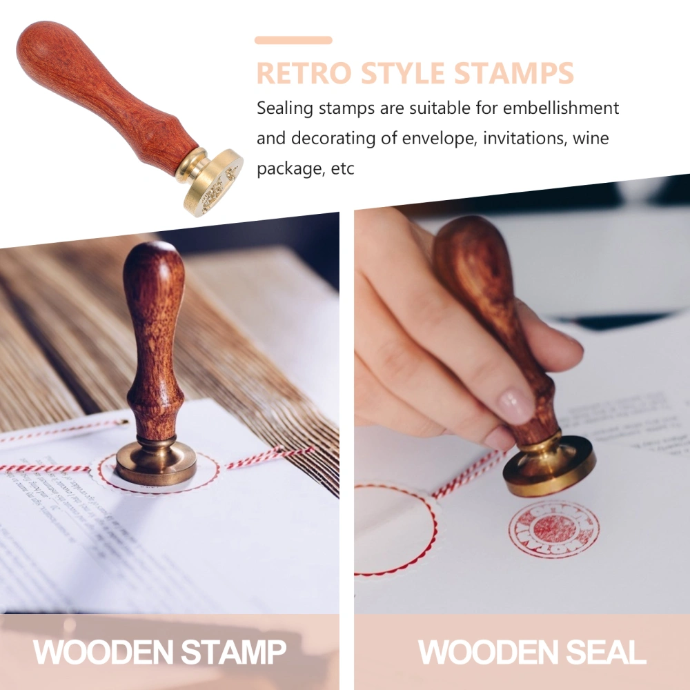 1 Pc Creative Seal Stamp Retro Style Stamps Alphabet Pattern Wax Seal (Letter L)