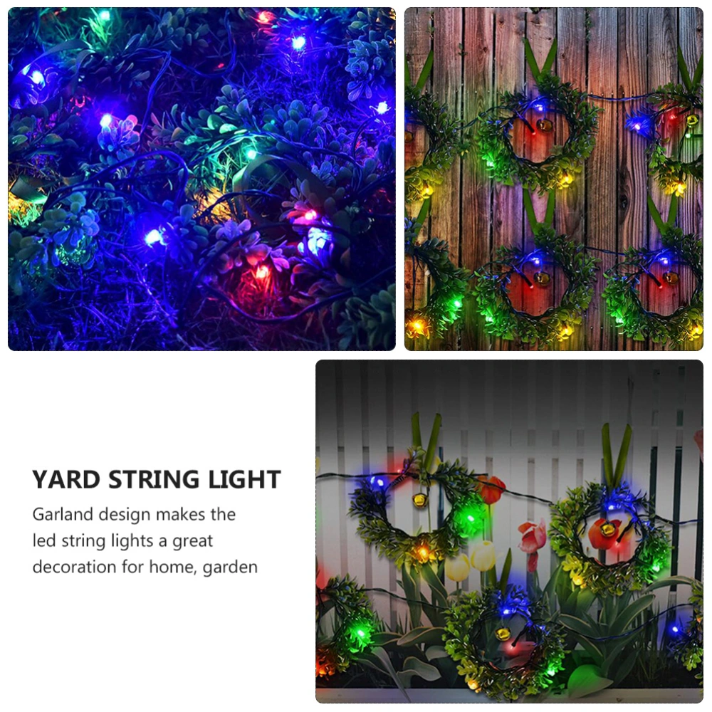 1 Set 24LEDs Solar Energy Garland Design String Light Christmas Yard String Lamp