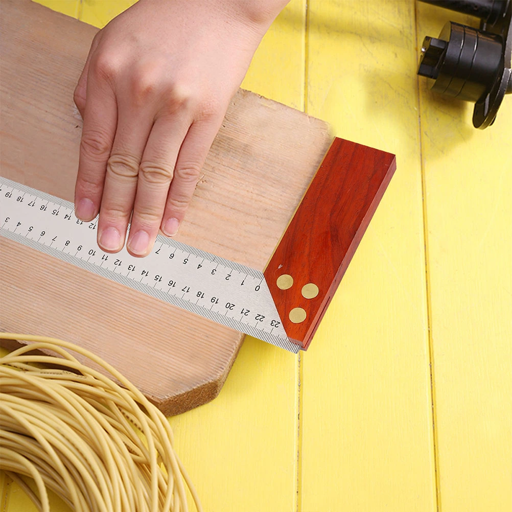 1pc L-shaped Woodworking Angle Ruler Square Ruler Carpenter Measurement Tools