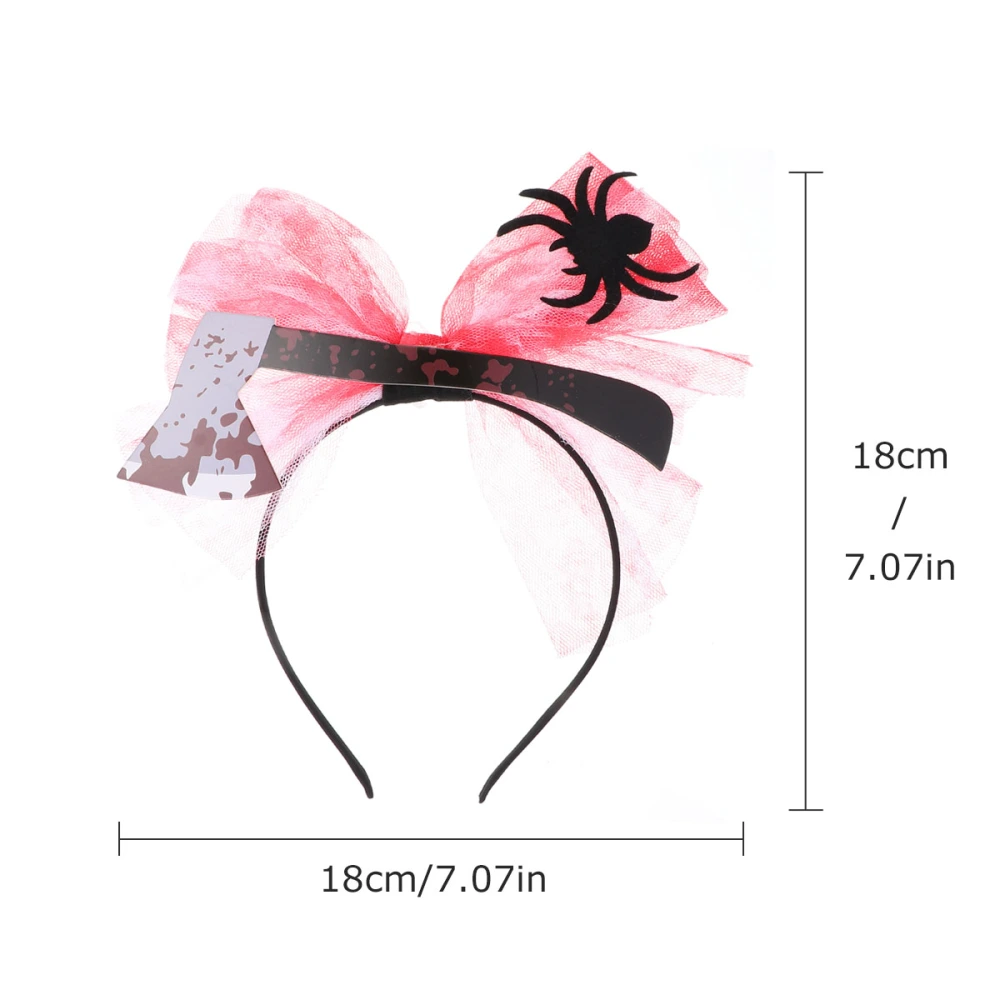 1pc Halloween Carnival Party Hairband Creative Axe Shape Hairband (Red Black)