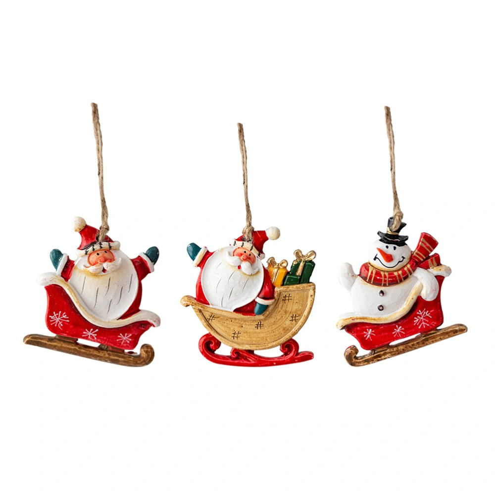 3pcs Adorable Hanging Decor Christmas Adornment Xmas Tree Ornament for Party