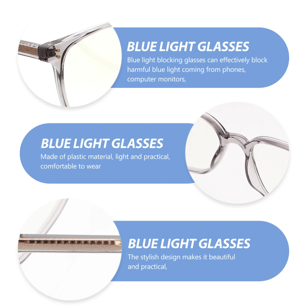 1pc Durable TR90 Anti-blue Light Glasses Eyewear Square Optical Glasses for Unisex