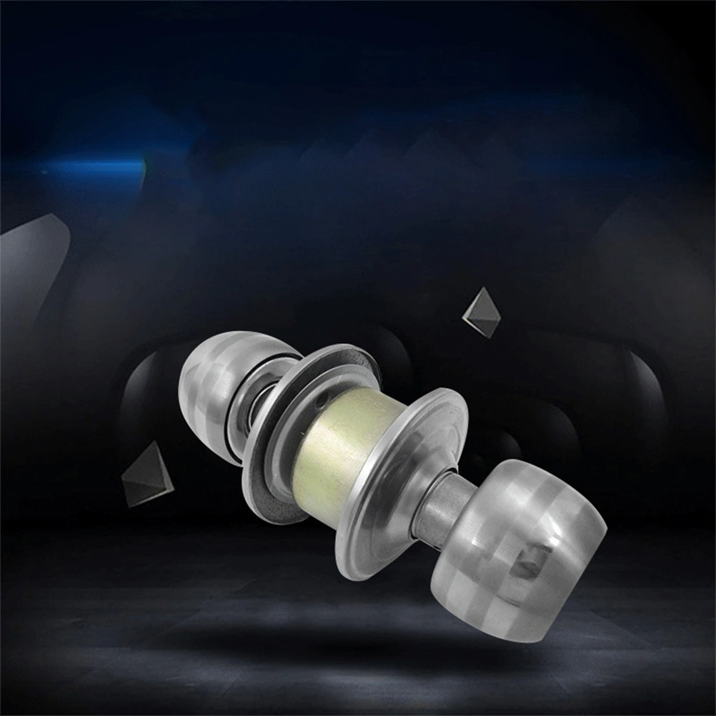 Ball Keyed Entry Door Knob Lock Stainless Steel Door Lock Bedroom Door Lock Toilet Door Lock (Center Distance 60mm)