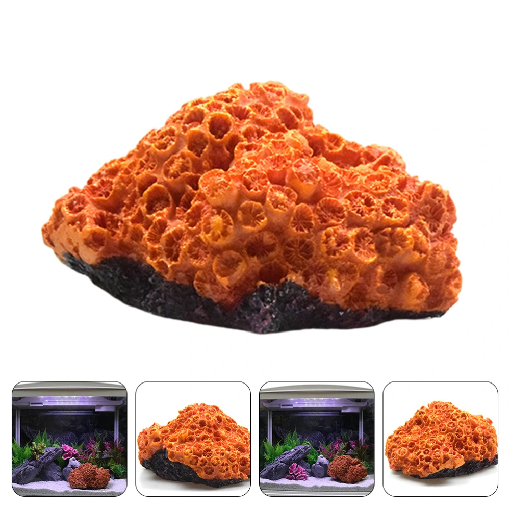 1Pc Aquarium Coral Ornament Lifelike Resin Craft Decoration Fish Tank Landscape