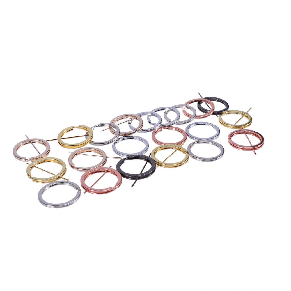 30PCS Metal Premium Key Rings Replacement Split Rings Circle for Key