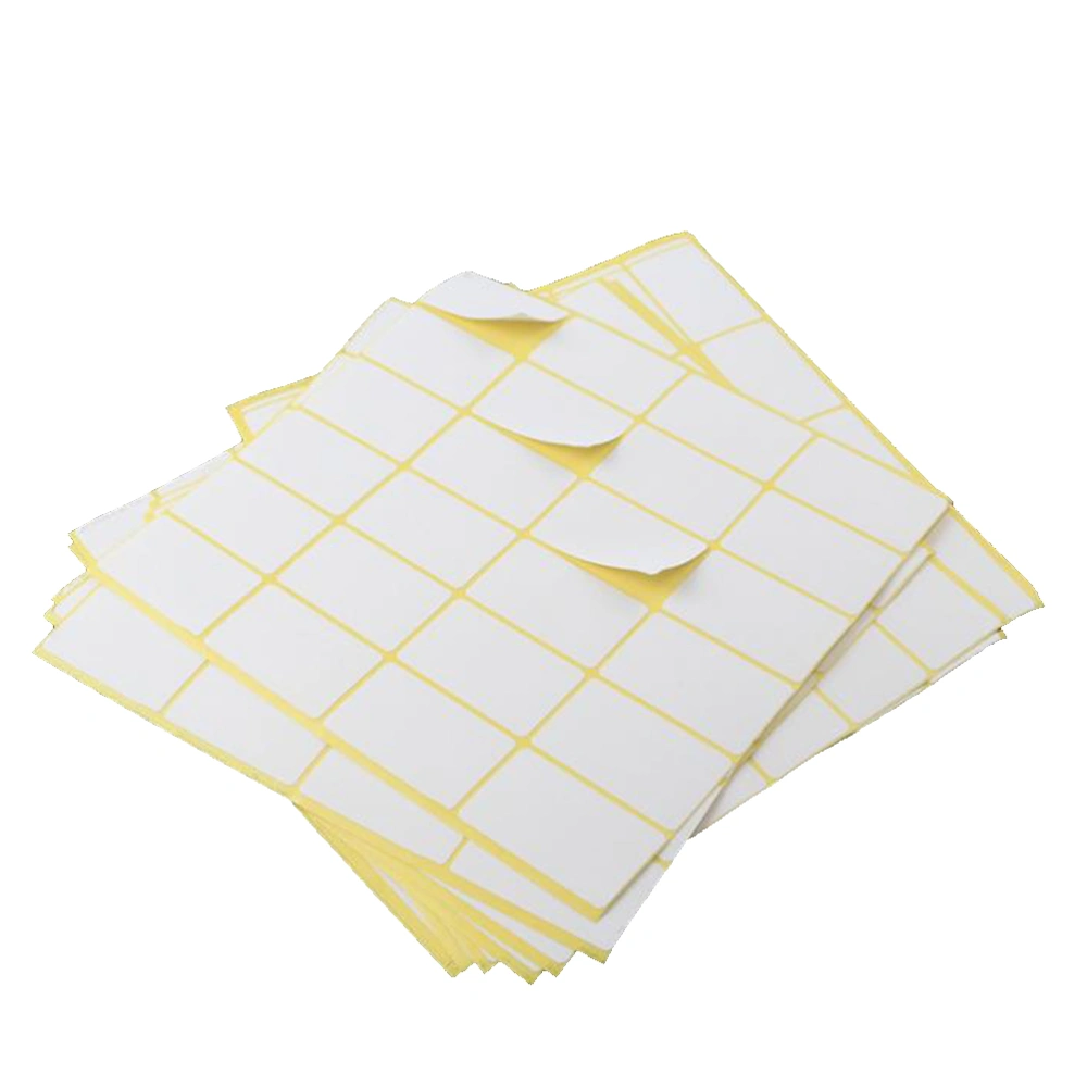 15PCS Blank Stickers Handwriting Self Adhesive Sticky Label Classify Price Label for Office Shop School- 25x42mm