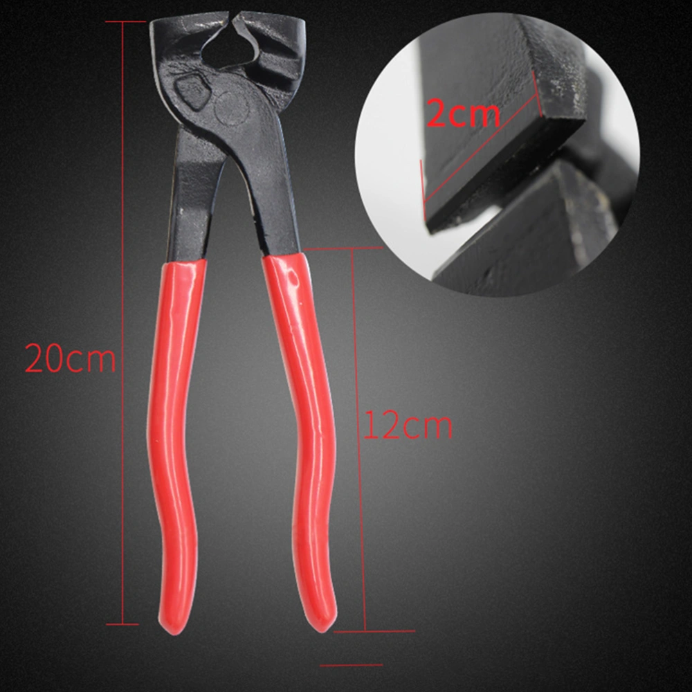 2Pc Carbon Steel Mosaic Glass Tile Cutter Pliers Clipper Trimmers Glass Mosaic Tile DIY Manual Round Pliers Cutter with Flat Pliers for Home Decoration DIY Tool