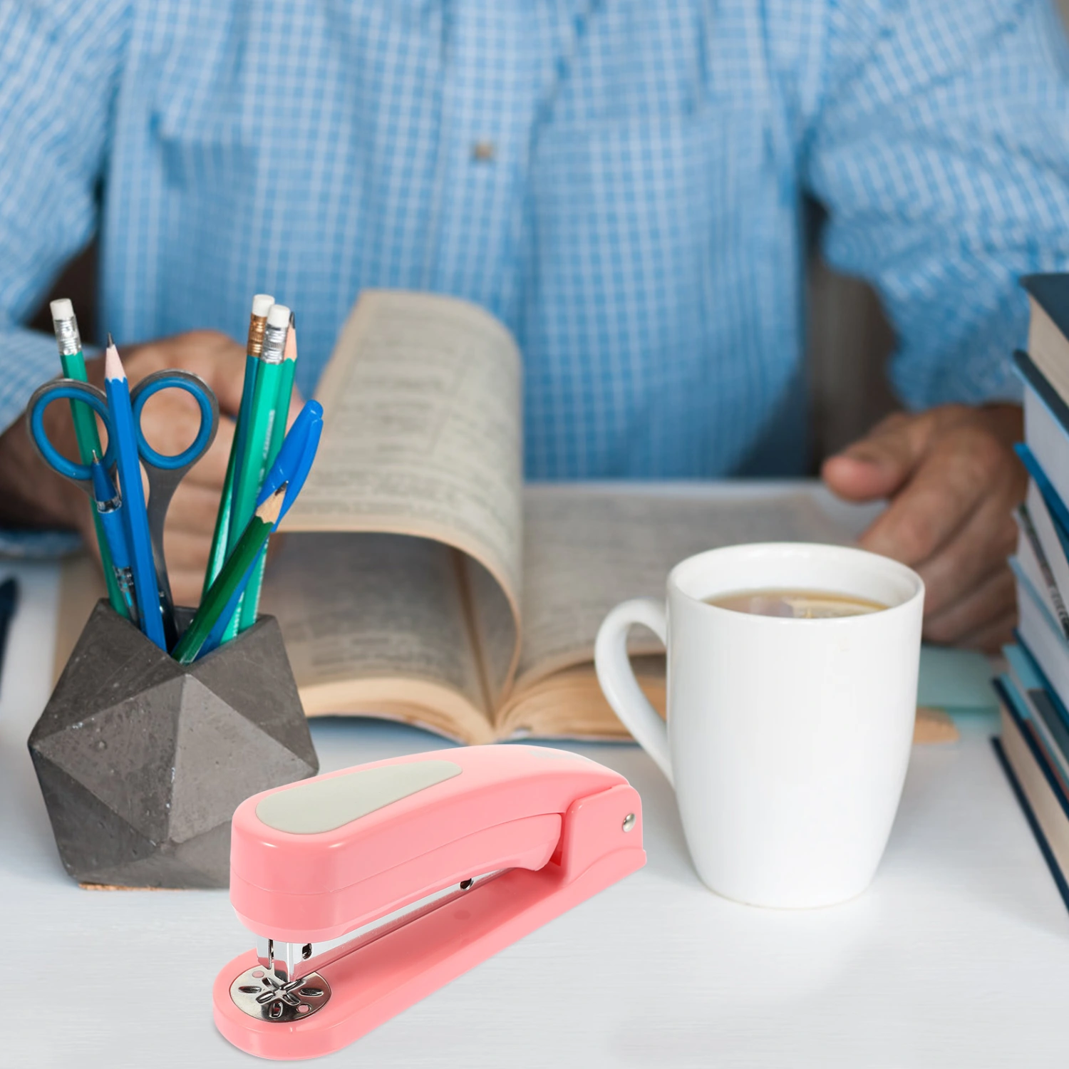 Desk Stapler Rotating  Stapler Multi-function Stapler Office Stapler Portable Stapler