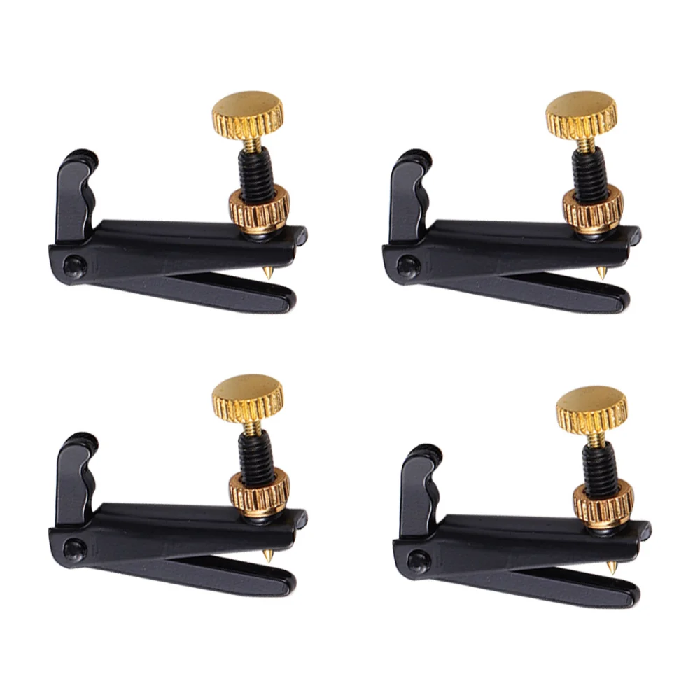 4pcs Violin String Adjuster Fine Tuning String Fine Adjuster Tuners for Violin