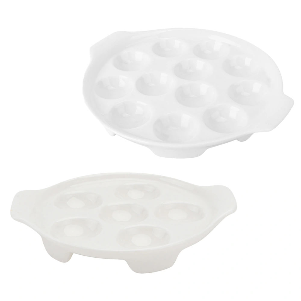 2Pcs Baking Dishes With Handles Kitchen Baking Plates Snail Baking Trays