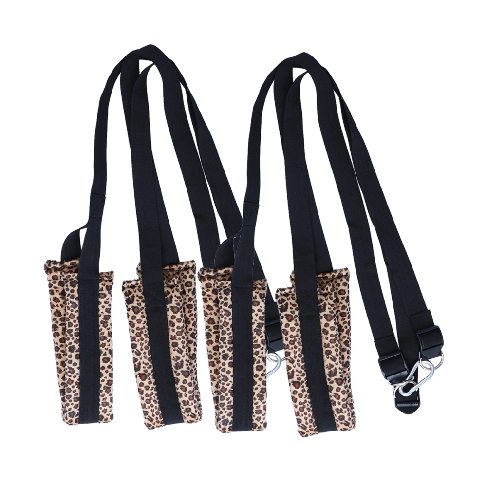 SM Bondage Swing Set Couples Swing Sling Fetish Bondage Erotic Toys Restraint Discipline Toy(Leopard)