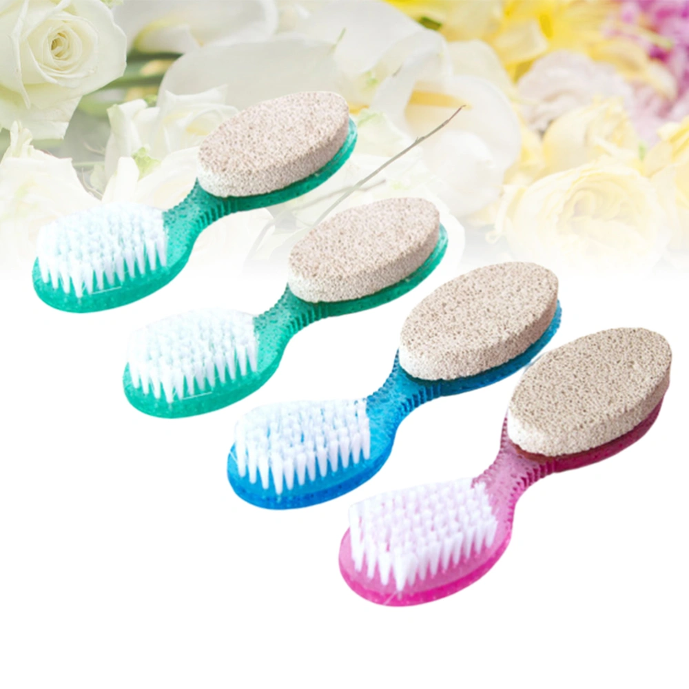 5pcs 4-in-1 Double Sided Feet Files Multifunction Exfoliating Scrub Clavus Calluses Remover (Random Color)