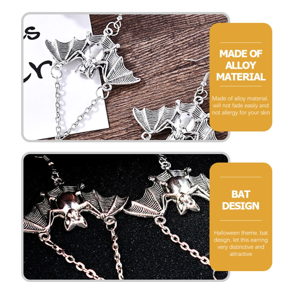 1 Pair Women Earrings Girls Gothic Bat Earrings Female Ear Decors Ear Jewelries