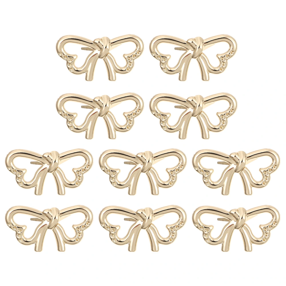 10 Pcs Double Heart Butterfly-shape Bag Buckle Hardwares Buckles Bag Accessories