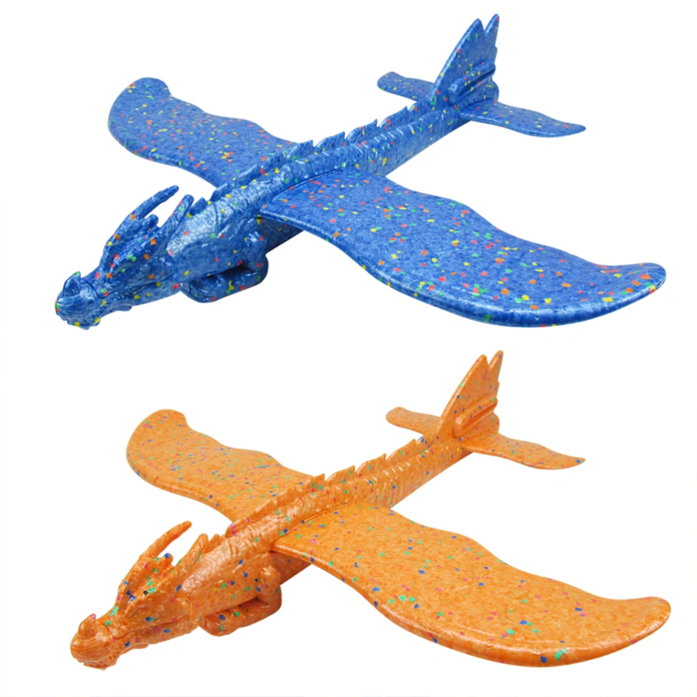 Airplane Model Manual Throwing Flying Glider Planes Dinosaur Shape Plane Doll for Preschool Outdoor Playing (Random Color)