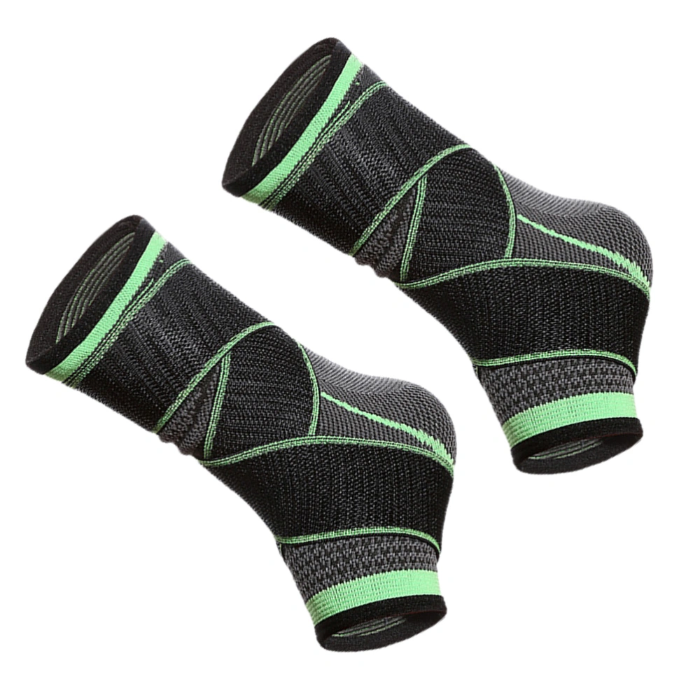 2Pcs Adjustable Compression Ankle Support Braces Sports Protection Holders