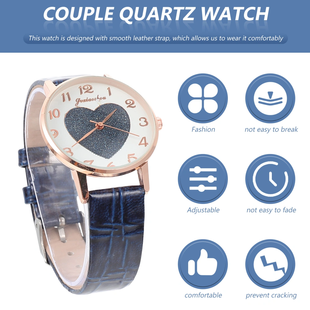 Fashionable Digital Quartz Watch Creative Leather Strap Watch Adult Watch