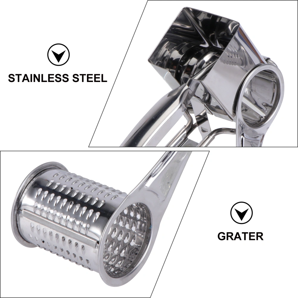 3pcs Stainless Steel Cheese Grater Set Hand Held Rotary Cheese Shredder Cutter Slicer Kitchen Tools