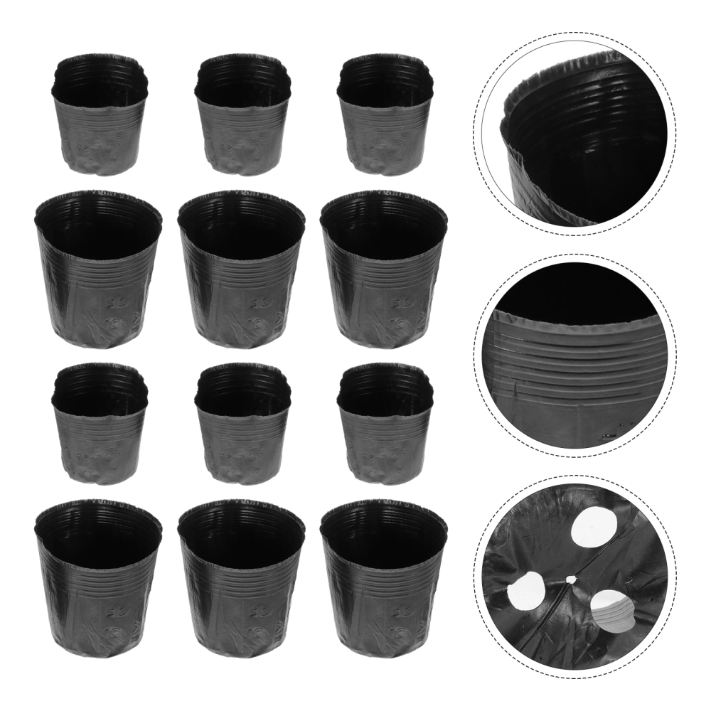 400Pcs Plant Nursery Pots Disposable Flower Containers Thicken Flowerpots