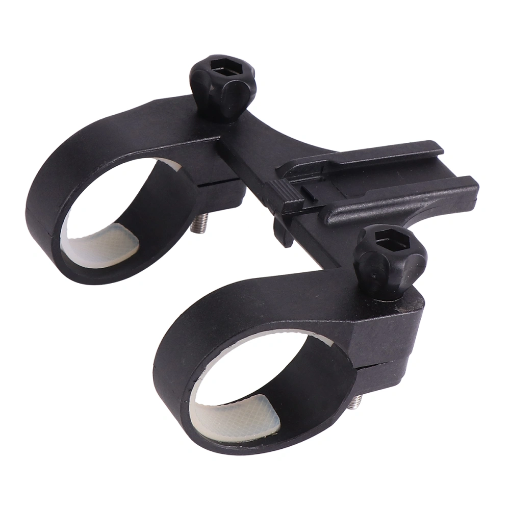 Plastic Extension Frame Lamp Flashlight Bracket Clip Riding Equipment Digital Cameras Bike Handlebar Mount Holder (Black)