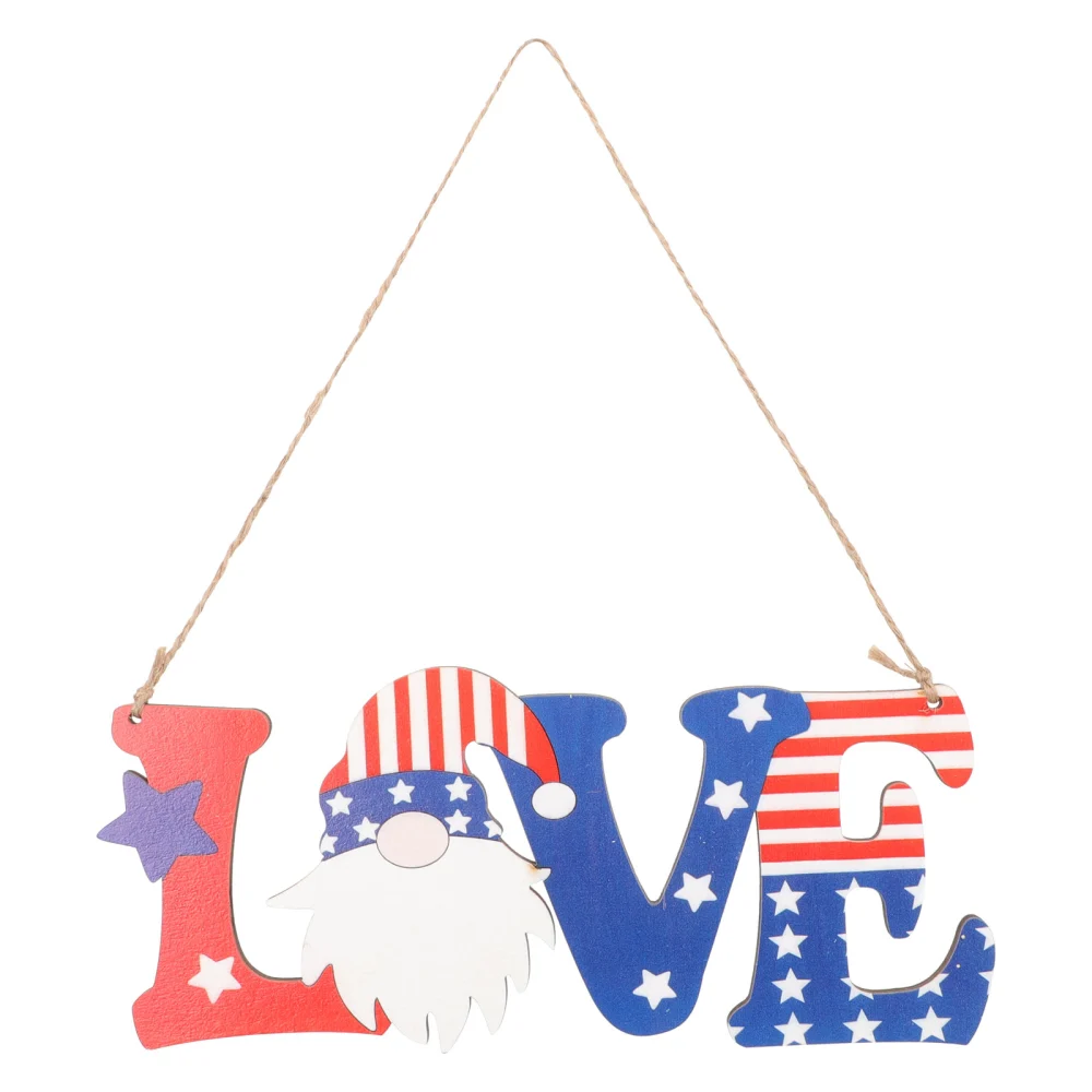 Independence Day Ornament Lovely Letter Adorn Decorations for Home Store